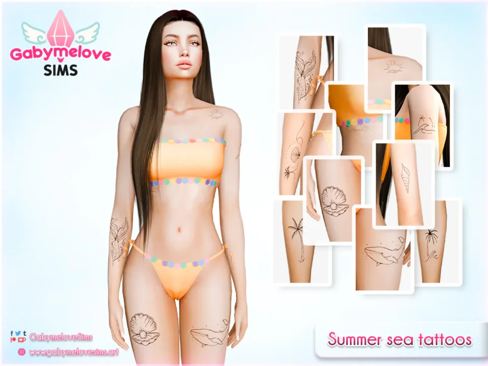 Summer sea tattoos [HQ compatible]