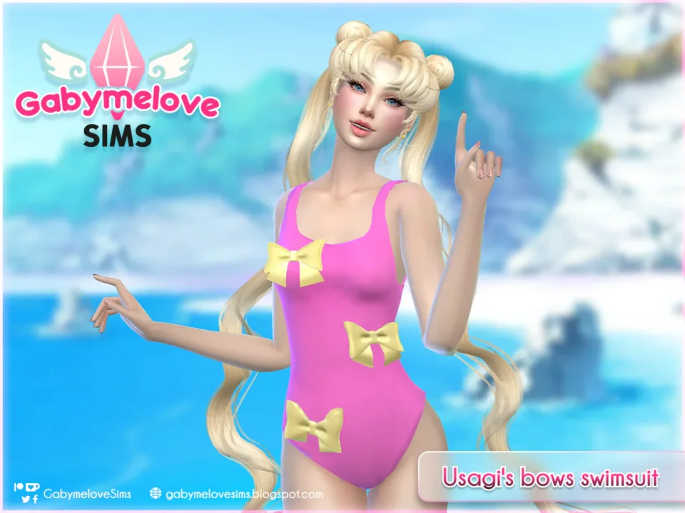 ✨🎀 Usagi’s Bows Swimsuit — Sailor Moon Inspired (Series I) 🌙