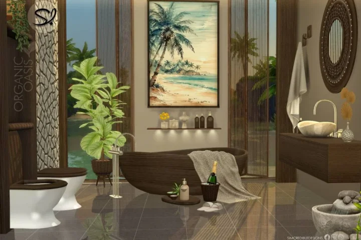 Organic Oasis Bathroom -Room