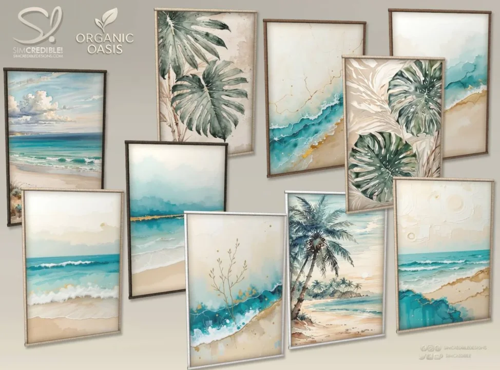 Organic Oasis Hotel Suite Extras- Painting 1 🌴🖼️