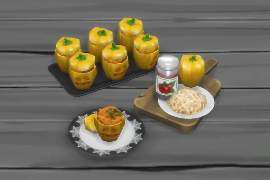Spaghetti Ghastly Stuffed Peppers Recipe