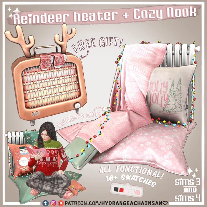 Reindeer Heater and Cozy Radiator Nook
