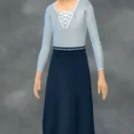 Basic Medieval Peasant Dress for all ages + tops, separated skirt