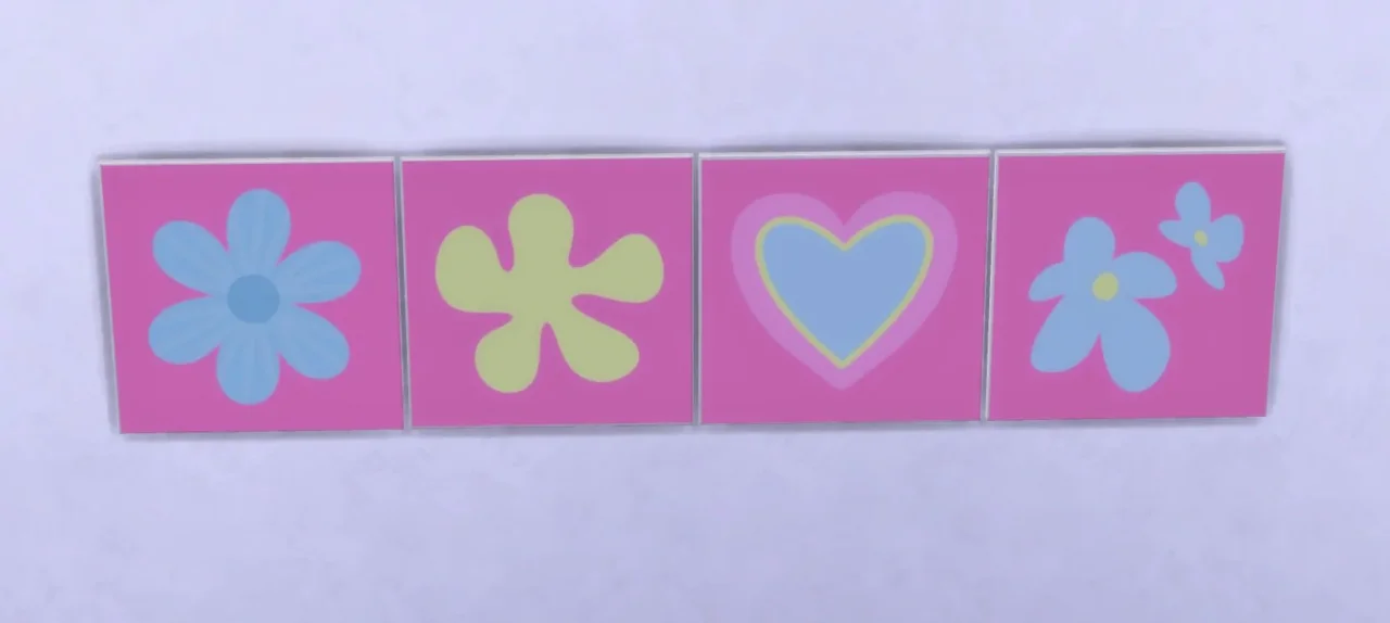 Girly Square painting