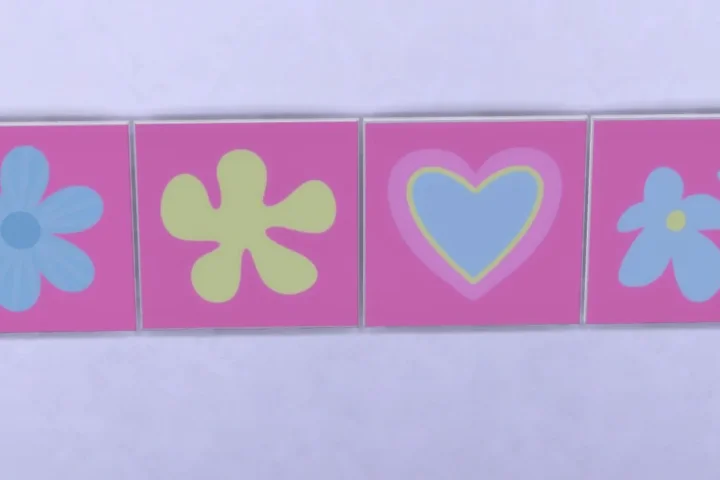 Girly Square painting