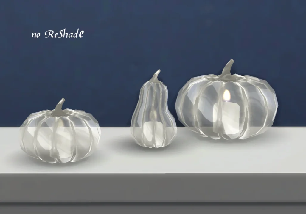 Glass pumpkin candles