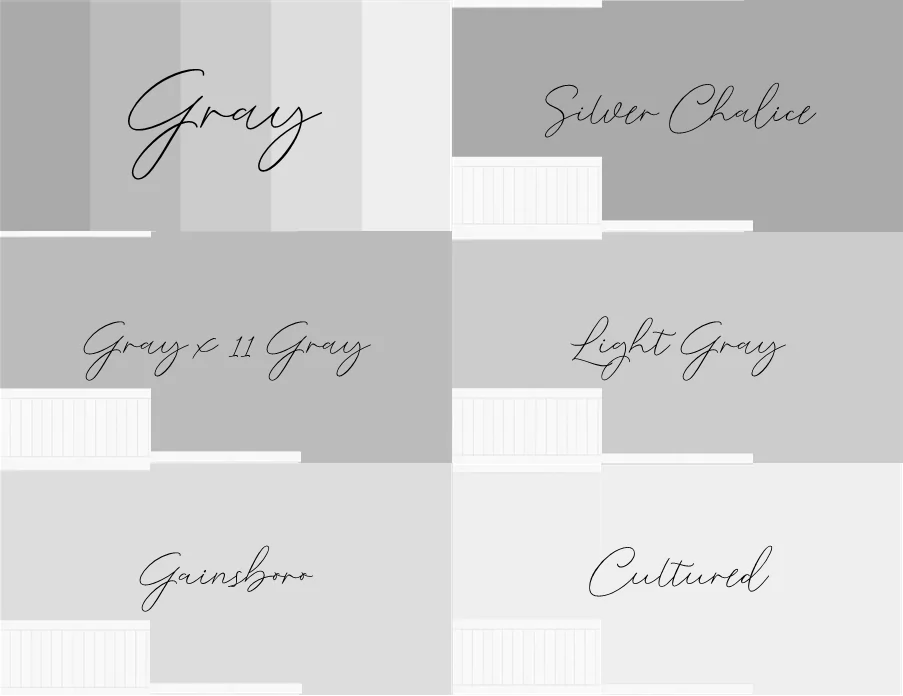 Coolors Custom Palette Wallpapers - Grays