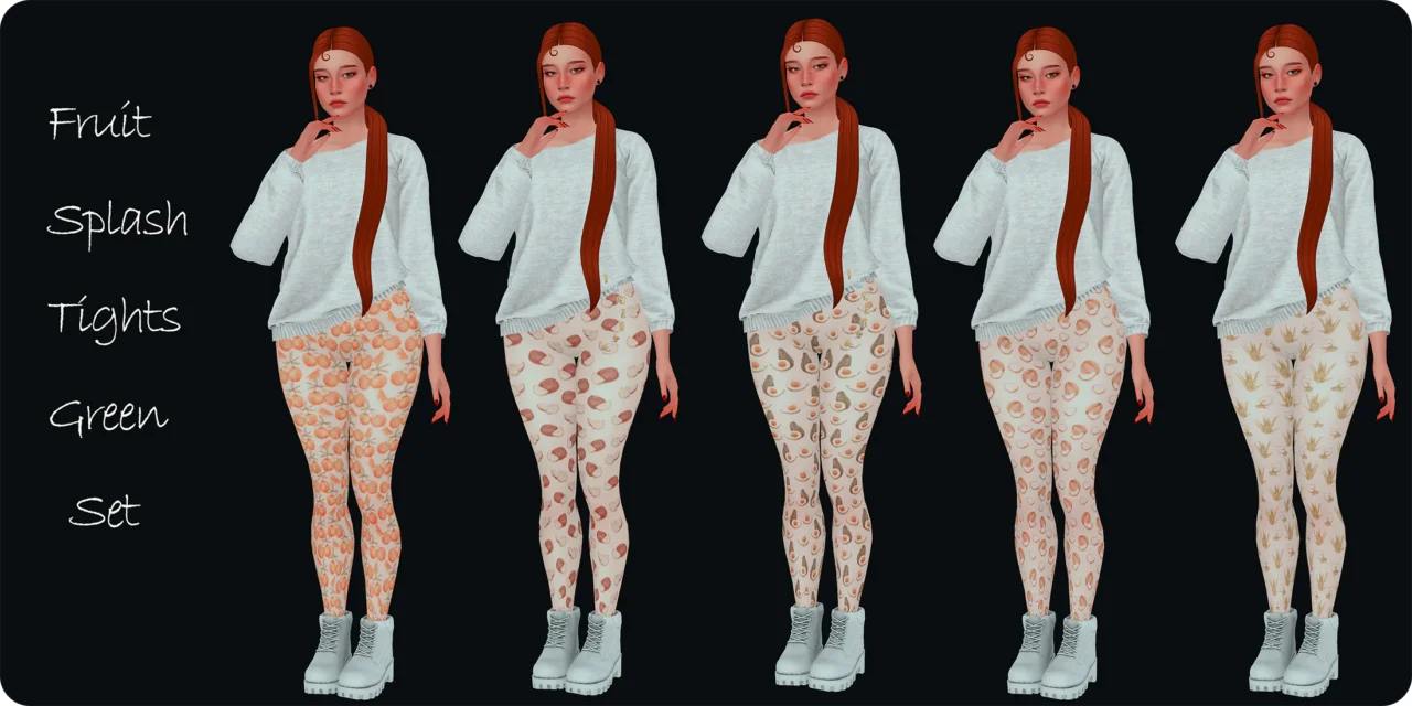 Fruit Splash Tights Green Set
