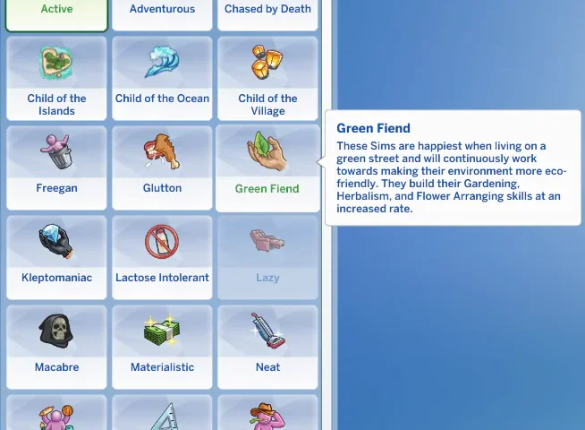 Better Green Fiend Trait