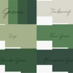 Coolors Custom Palette Wallpapers – Greens