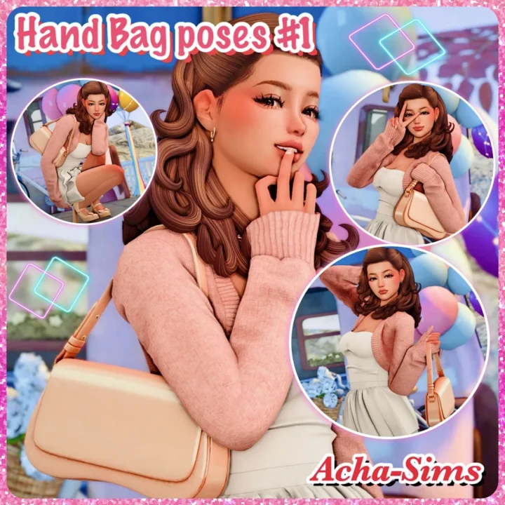 Acha Hand Bag poses #1