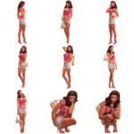 Acha Hand Bag poses #1