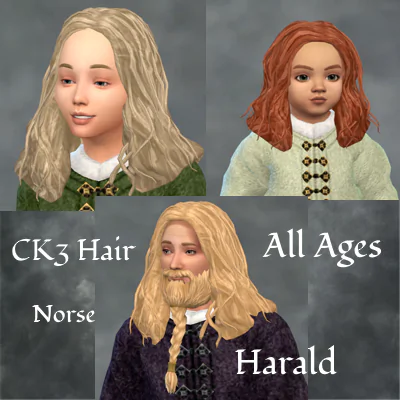 CK3 Norse Hair Harald for All Ages