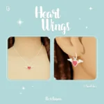 Woman Necklace - Heart Wings Set 💚
