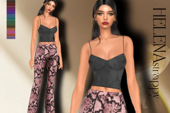 HELENA STRAPPY TOP added new swatches