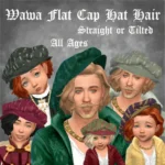 Wawa Tudor Flat Cap Hat-Hair: Two Versions