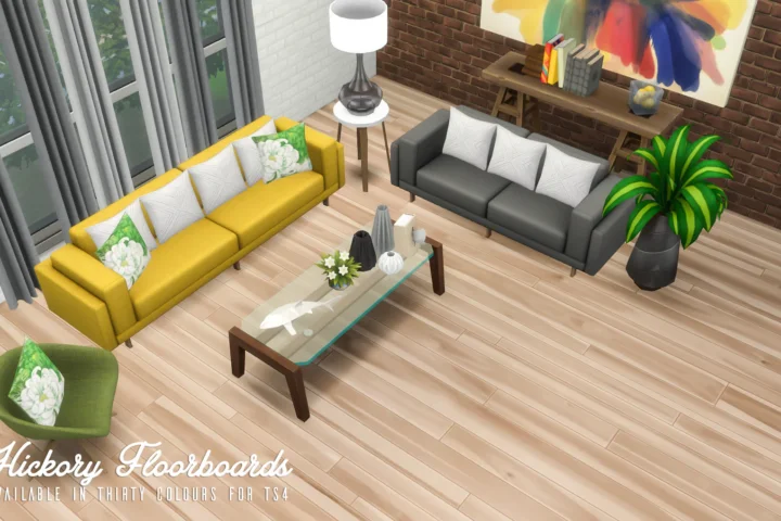 Hickory Floorboards