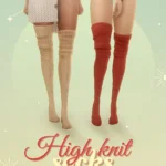 High knit socks