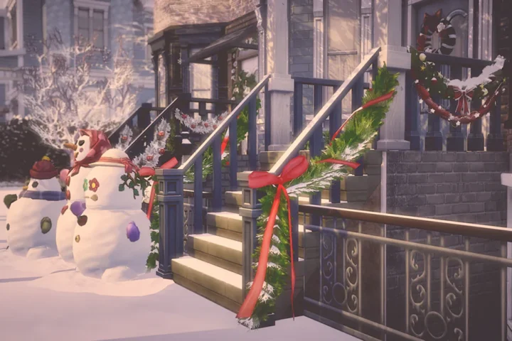 Holiday Garlands for Staircase Rail