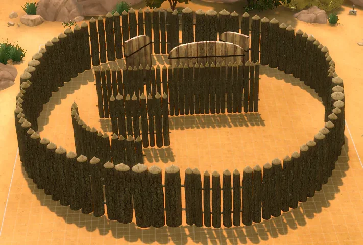 Sunni Wooden Village Fences Hood Deco Version
