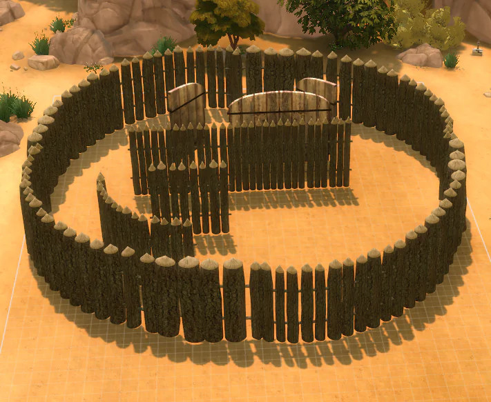 Sunni Wooden Village Fences Hood Deco Version