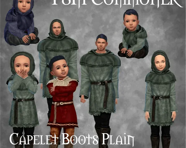 TSM Commoner Capelet Boots Plain