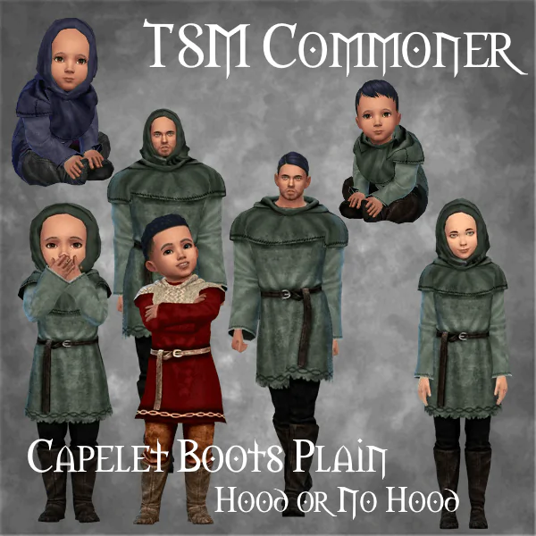 TSM Commoner Capelet Boots Plain