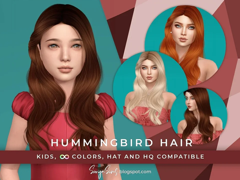 SONYASIMS - HUMMINGBIRD HAIR KIDS