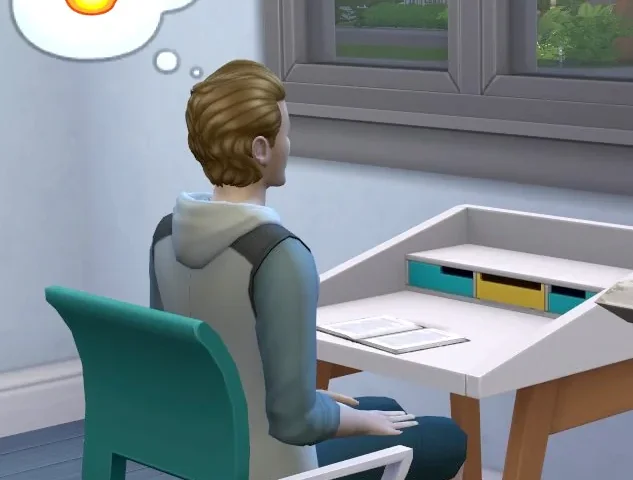 Homework at Desk