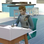 Homework at Desk