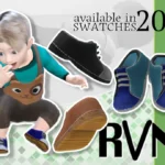 Infants Derby Open Lace Leather Shoes (Boys)