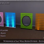 Recolors: Window and Slat Room Dividers