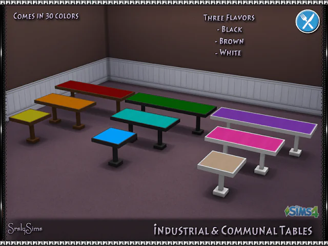 Recolors: Industrial & Communal Tables