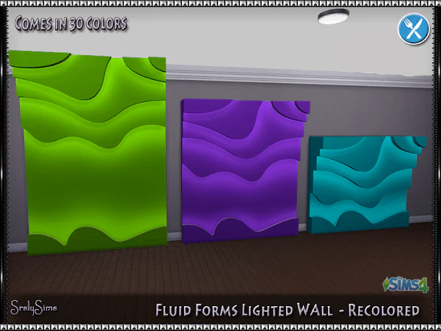 Recolors: Fluid Forms Lighted Wall