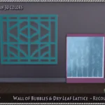 Recolors: Wall of Bubbles & Dry Leaf Lattice