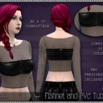 Fishnet PVC Tubetop