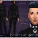 PVC Catsuit + Spiked Collar
