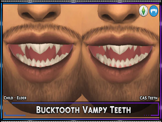 Bucktooth Vampy Teeth