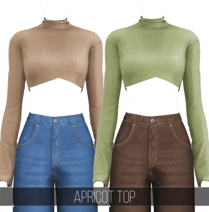Fifthscreations - Apricot top Women Clothes