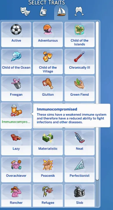 Illness Traits Bundle