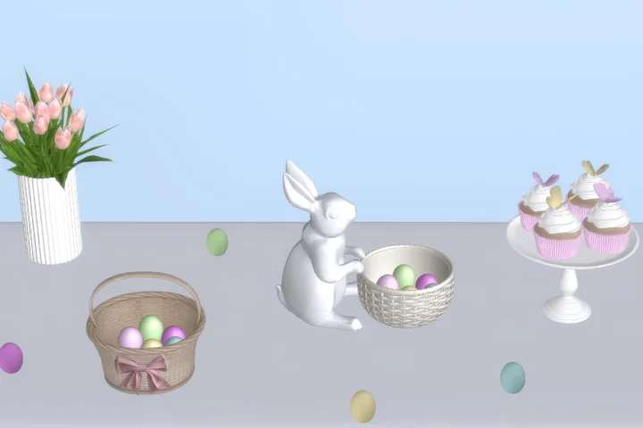 Happy easter - set