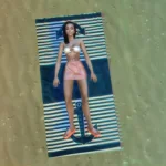 Anchor beach towel