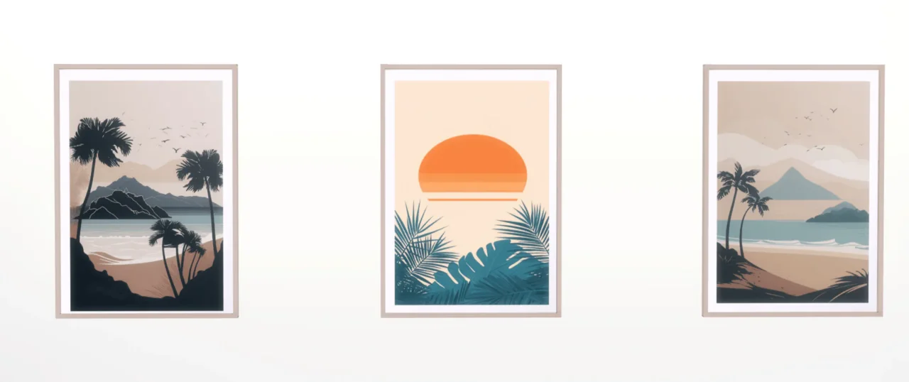 Summer wall prints #2 - set