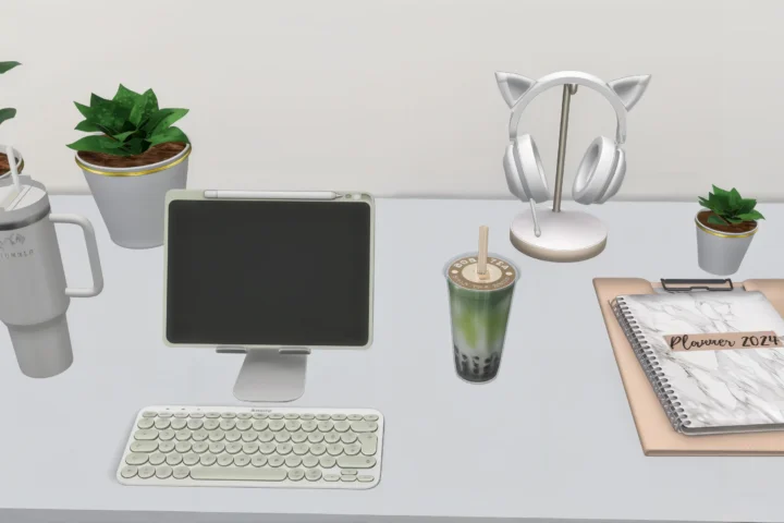 Minimal phone with notes & planner - set