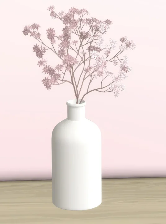 Flowers cherry blossom in vase