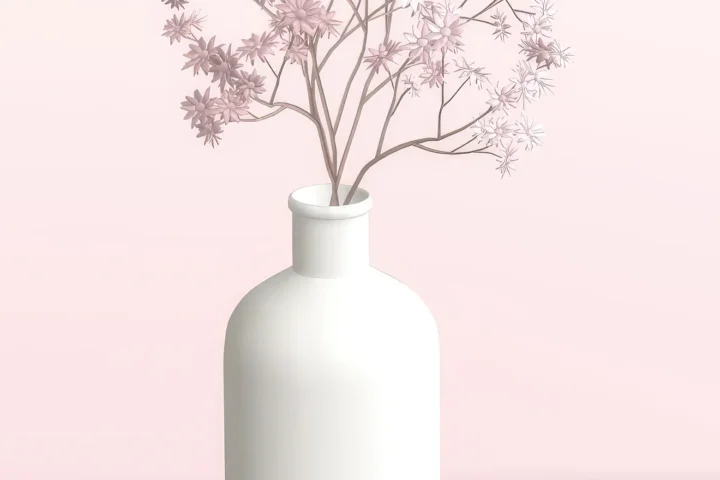 Flowers cherry blossom in vase