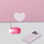 Pink heart lamp