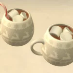 Hot chocolate in xmas mug - set