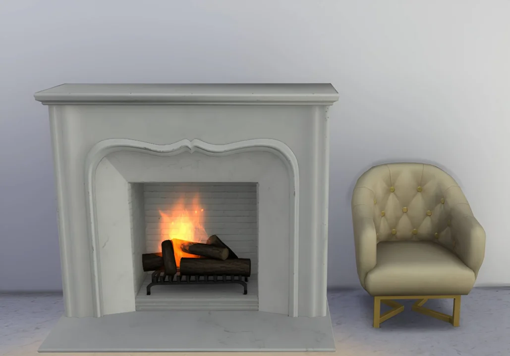 Marble fireplace set