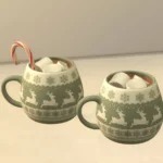 Hot chocolate in xmas mug - set